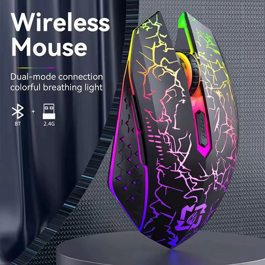 Bluetooth 5.2 Wireless Rechargeable Ergonomic Mouse